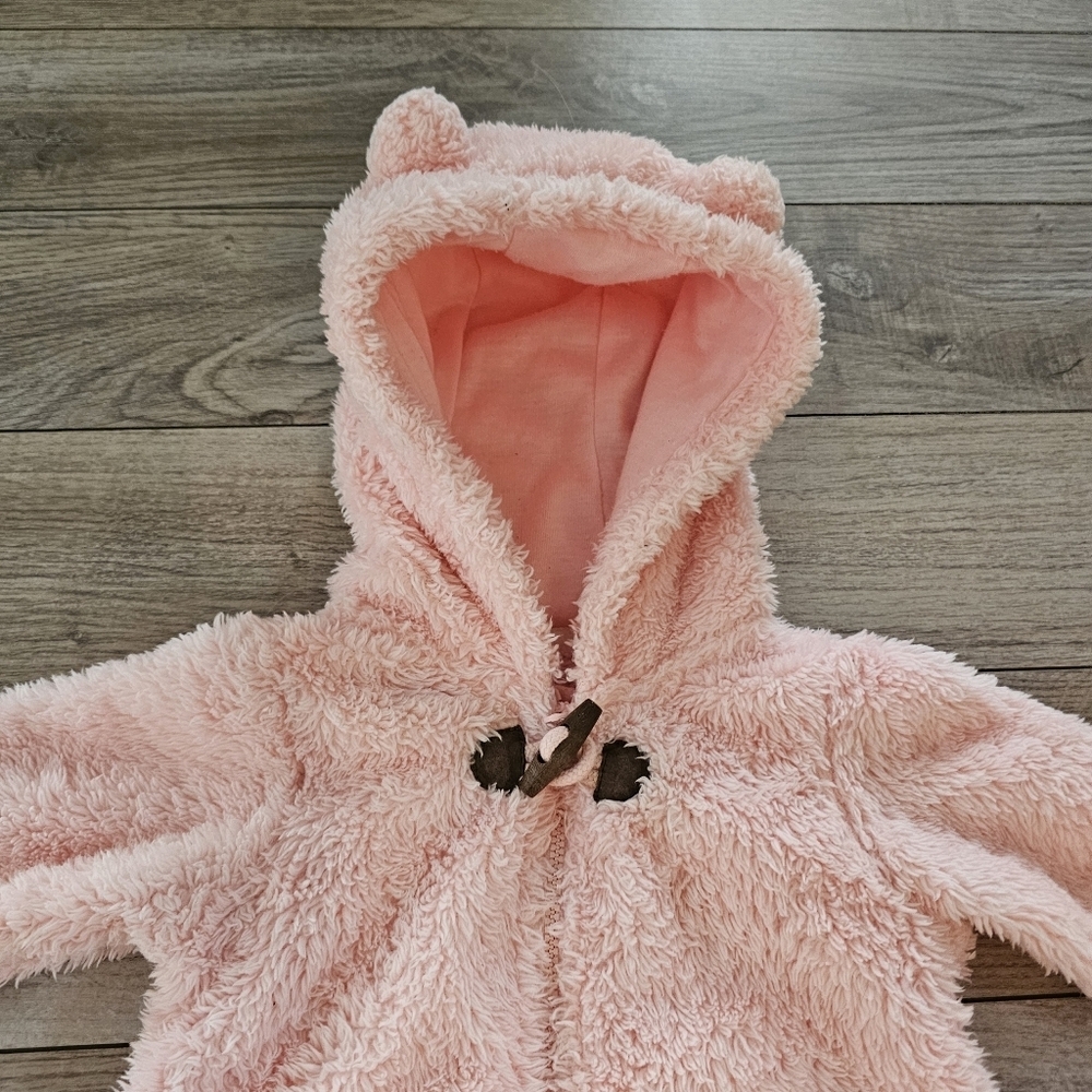Carters Hooded Sherpa Bunting - Baby Girl - Picture 4 of 6
